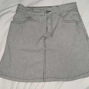 J. Galt Pinstriped Mini A-line Skirt